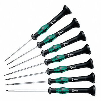 WERA Precision Screwdriver Set Hex Metric 7pc, 6AAP2