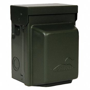GE Power Outlet 5-20R2GFCI 5x7 120V 20A Grn, 6ADF8