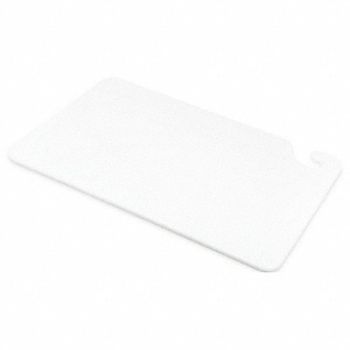 SAN JAMAR Cutting Board 12x18 White, 6ADR1