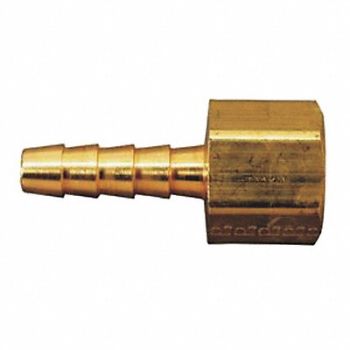 GRAINGER APPROVED Barbed Hose Fitting Hose ID 3/8 NPT, 6AFN1