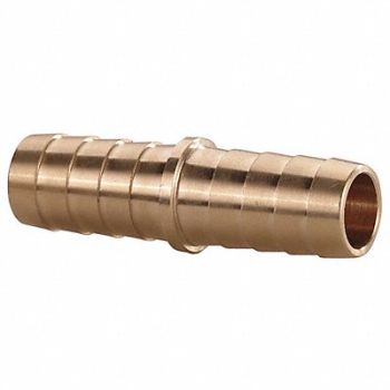 GRAINGER APPROVED Barbed Hose Mender Brass 1/2 ID Male, 6AFL9