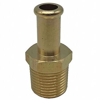 SPEEDAIRE Beaded Fitting Brass 3/8 NPTx3/8 Barb, 6AFJ8