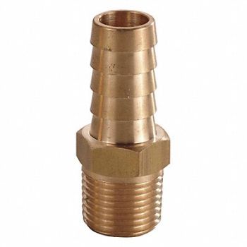 GRAINGER APPROVED Barbed Hose Fitting Hose ID 3/16 NPT, 6AFP6