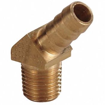 GRAINGER APPROVED Barbed Hose Fitting Hose ID 3/8 NPT, 6AFR5