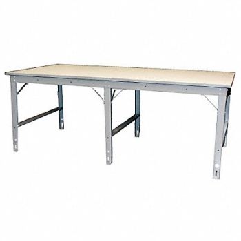 PHILLOCRAFT Adj Work Table Starter Lam 96 W 42 D, 6AJP1