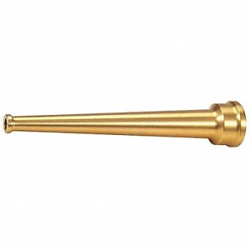 GRAINGER APPROVED Fire Hose Nozzle Constant On Brass, 6AKC4