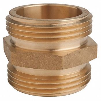 MOON AMERICAN Fire Hose Adapter Straight NHxNH, 6ANX5