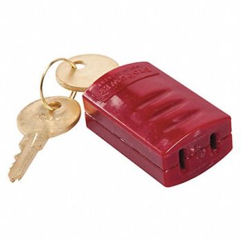 BRADY Power Cord Lockout Red, 6AP32