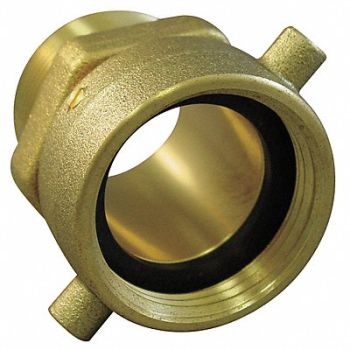 MOON AMERICAN Fire Hose Adapter Straight NPTxNH, 6APD6