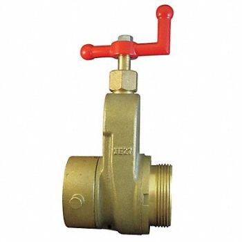 MOON AMERICAN Hose Gate Valve 2.5in MxF NST Brass, 6APD7