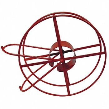 MOON AMERICAN Fire Hose Reel Red 24 Dia., 6APE5