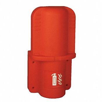 JONESCO Fire Extinguisher Cabinet Red Plastic, 6ATL7