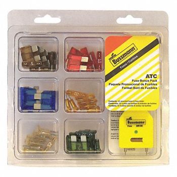 BUSSMANN Automotive Blade Fuse Kit 42 ATC Series, 6AYL6