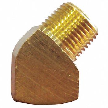 GRAINGER APPROVED 45 Street Elbow Brass 3/4 in NPT, 6AYT5