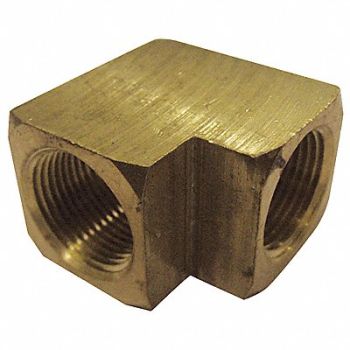 GRAINGER APPROVED 90 Extruded Elbow Brass 3/4 in FNPT, 6AYU0
