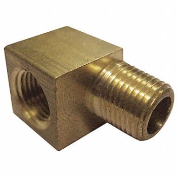 GRAINGER APPROVED 90 Street Elbow Brass 3/4 in 10 PK, 6AYU5