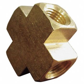 GRAINGER APPROVED Cross Brass 1/2 in Pipe Size Class 150, 6AYZ0