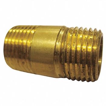 GRAINGER APPROVED Long Nipple Brass 3/4 x 2 In PK5, 6AZE9
