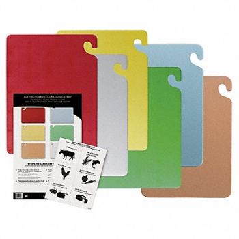 SAN JAMAR Cutting Board Set PK4, 6AZU8