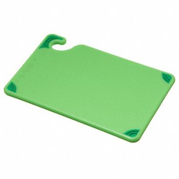 SAN JAMAR Cutting Board 6x9 Green, 6AZY5