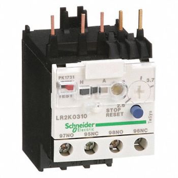 SCHNEIDER ELECTRIC Overload Relay 2.60 to 3.70A Class 10 3P, 6B190