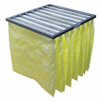 AIR HANDLER Pocket Air Filter 24x12x18 MERV 14, 6B669