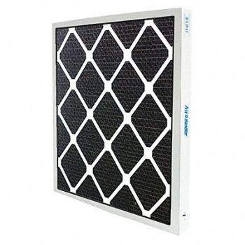 AIR HANDLER Odor Removal Non-Pleated Filter 16x25x1, 6W737