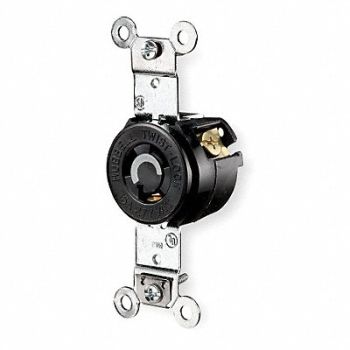 HUBBELL Lck Recept 15 A Brown Thrmpl L7-15R 1Gng, 6C122