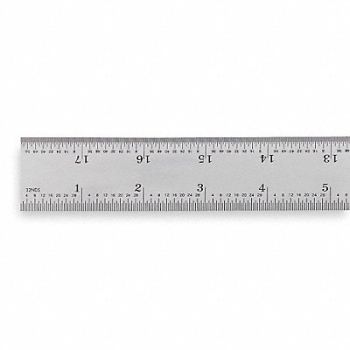 MITUTOYO Rule Steel 18 In, 6C303