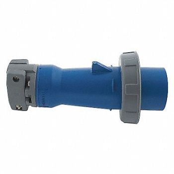HUBBELL IEC Pin and Sleeve Plug 100 A Blue 3Pl, 6C556