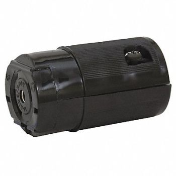 HUBBELL Mdgt LckCon Strt 15 A Black Nyl ML-3R, 6C617