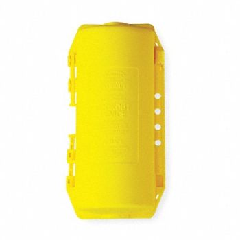 HUBBELL WIRING DEVICE-KELLEMS Plug Lockout Yellow 3/8In Shackle Dia., 6C648