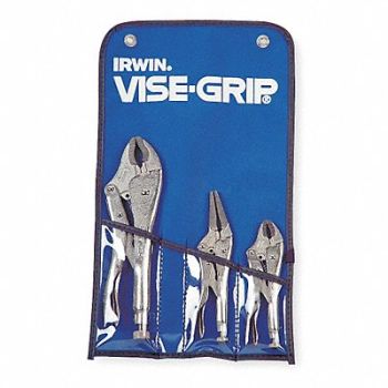 IRWIN VISE-GRIP Locking Plier Sets Plain Grip 3 Pcs, 6C666