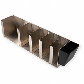 GRAINGER APPROVED Lid Organizer 6 1/2 in H Silver, 6CAF9