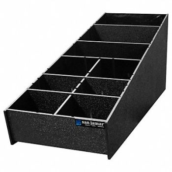 SAN JAMAR Condiment and Straw Organizer, 6CAG5
