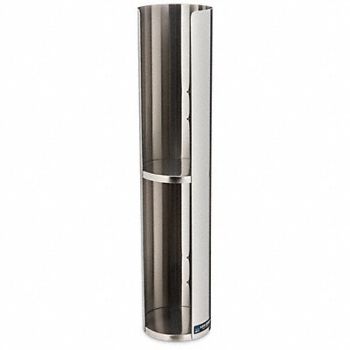 GRAINGER APPROVED Lid Dispenser 24 in H Silver, 6CAH0