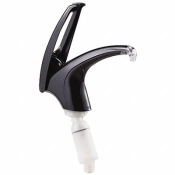 SAN JAMAR Condiment Pump Black, 6CAH2