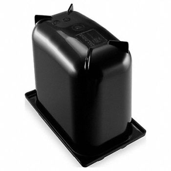 SAN JAMAR Fountain Jar 2 1/2 Quarts Black, 6CAJ1