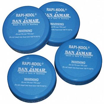 SAN JAMAR Food Chiller Replacement Cap PK4, 6CAK3