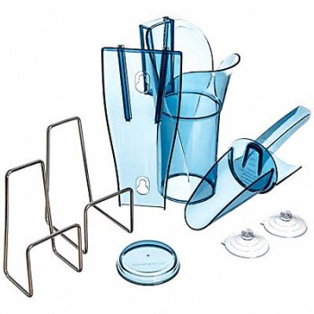 SAN JAMAR Ice Scoop and Holder 6 to 10 oz., 6CAK9