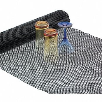 SAN JAMAR Shelf Liner Black 2x40 Ft, 6CAN8