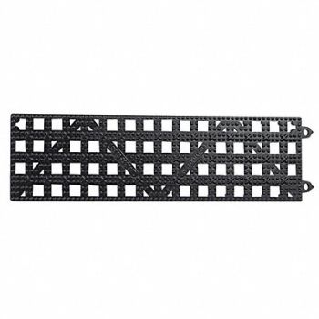 SAN JAMAR Bar Mat Black 12x3 1/2, 6CAN9