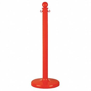 MR. CHAIN E1218 Medium Duty Stanchion 40 in H Red PK6, 6CDR6