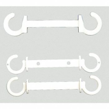 MR. CHAIN C-Hook 3 in White Plastic PK10, 6CDV8