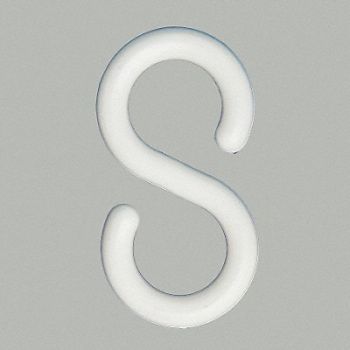 MR. CHAIN E1241 S-Hook 3 in White Acetal PK10, 6CDV9