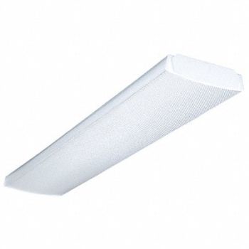 LITHONIA LIGHTING Low Profile Wraparound Fixture 4 ft L, 6CGA8