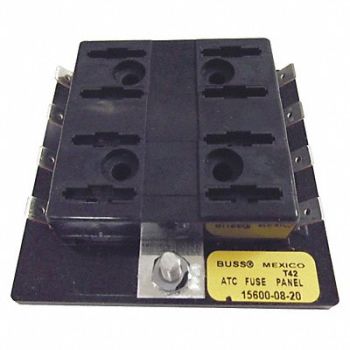 BUSSMANN Fuse Block 0 to 30A Automotive 8 Pole, 6CJF0