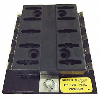 BUSSMANN Fuse Block 0 to 30A Automotive 10 Pole, 6CJF1