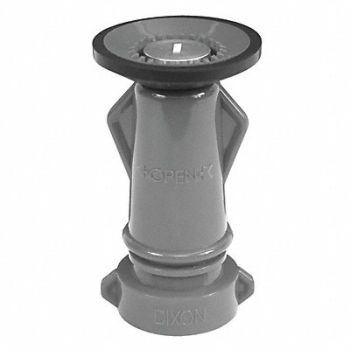 DIXON VALVE COUPLING Fire Hose Nozzle 1 in Red, 6CLW0