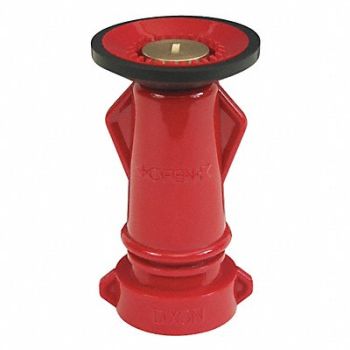 DIXON VALVE COUPLING Fire Hose Nozzle 1-1/2 in Red, 6CLW1